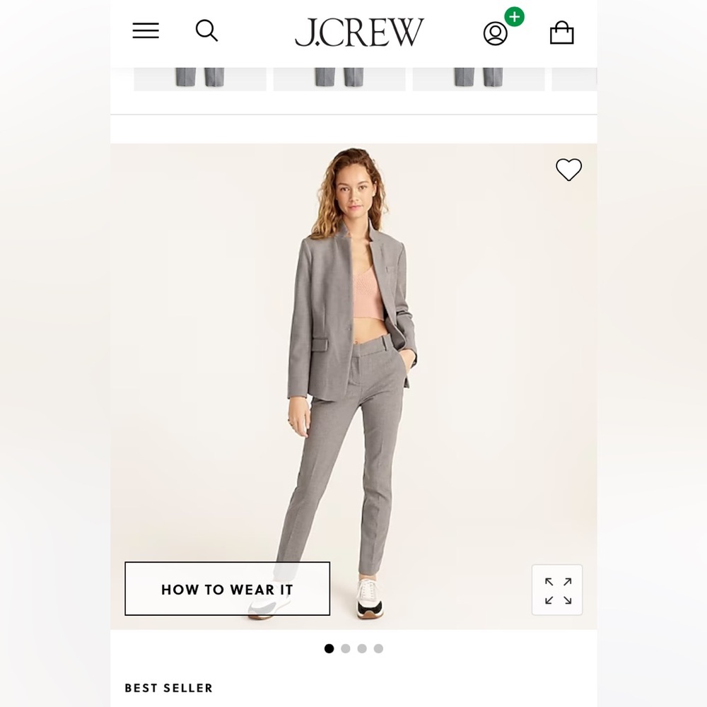 J Crew Cameron Pant - Heather Grey